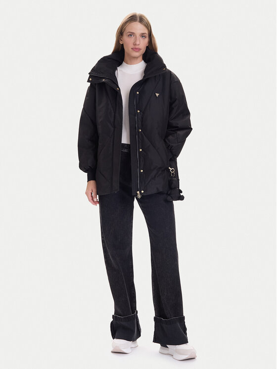 Guess Guess Kurtka zimowa V5BL13 WHHZ2 Czarny Regular Fit