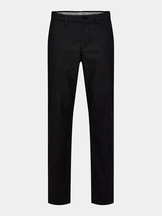 Selected Homme Selected Homme Chinosy 16090139 Czarny Slim Fit