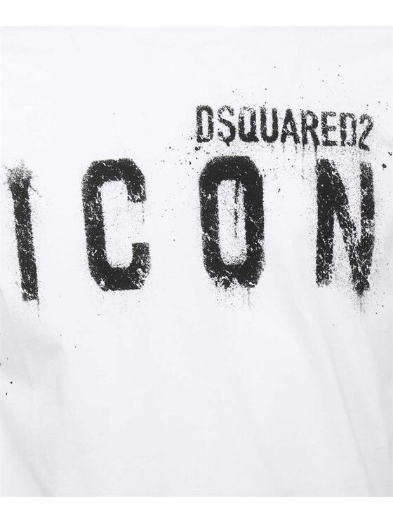 Dsquared2 Dsquared2 T-Shirt S79GC0039 S23009 100 Biały Regular Fit