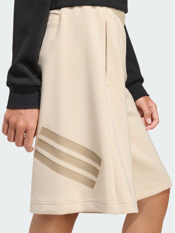 adidas adidas Szorty materiałowe 159451 Beżowy Loose Fit