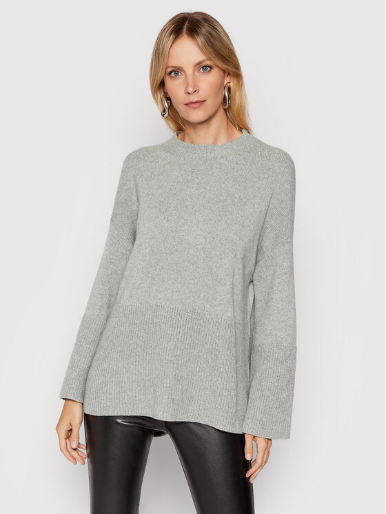 Maglione L1WC14 Grigio Relaxed Fit