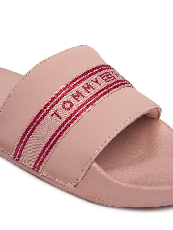 Tommy Hilfiger Tommy Hilfiger Šľapky Logo Tape Webbing FW0FW09359 Ružová
