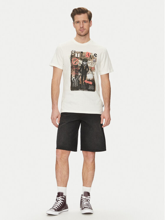 Blend Blend T-Shirt 20717965 Biały Regular Fit