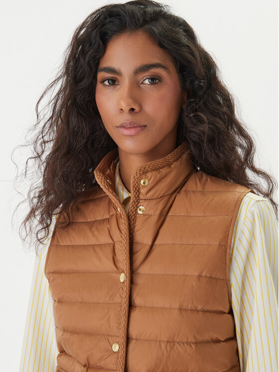 Tommy Hilfiger Tommy Hilfiger Športová vesta WW0WW49661 Hnedá Regular Fit