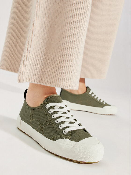EMU Australia EMU Australia Sneakers aus Stoff Hosier W13022 Khakifarben