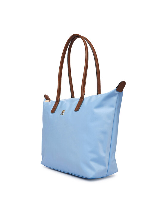Tommy Hilfiger Tommy Hilfiger Rankinė Popette Tote AW0AW17711 Šviesiai mėlyna