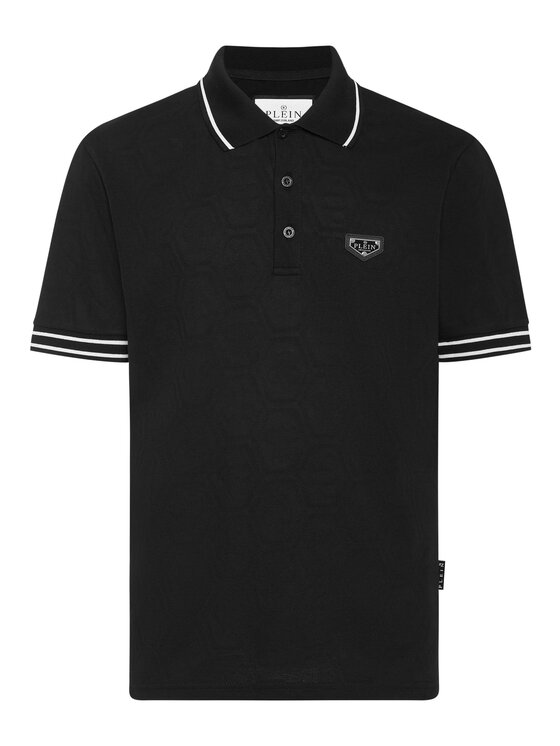 PHILIPP PLEIN PHILIPP PLEIN Polokošeľa 25571 Čierna Slim Fit