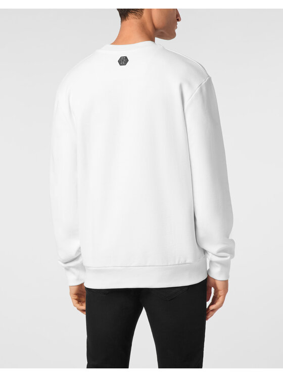 PHILIPP PLEIN PHILIPP PLEIN Bluza 24175 Biały Regular Fit