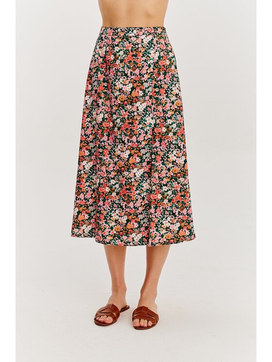 NAOKO NAOKO Spódnica midi Petalicious Kolorowy Regular Fit