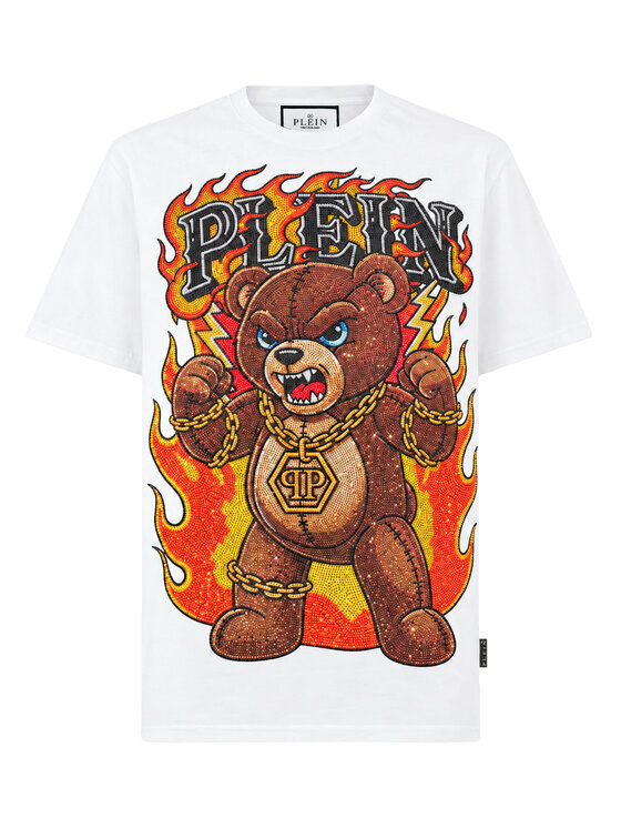 PHILIPP PLEIN PHILIPP PLEIN T-Shirt 32094 Biały Regular Fit