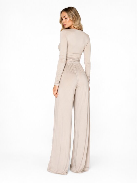MissDenim MissDenim Kuloty Cullot Pants Beżowy Loose Fit