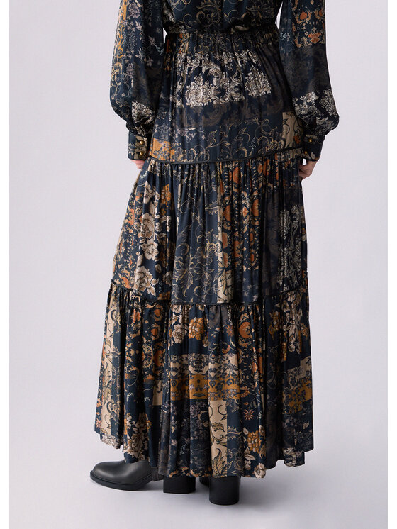 Liu Jo Liu Jo Spódnica maxi WF6207TS061L9156 Kolorowy Regular Fit