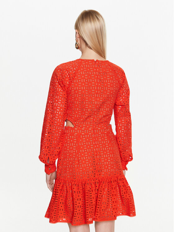 MICHAEL Michael Kors MICHAEL Michael Kors Ежедневна рокля MS381M68BK Оранжев Regular Fit