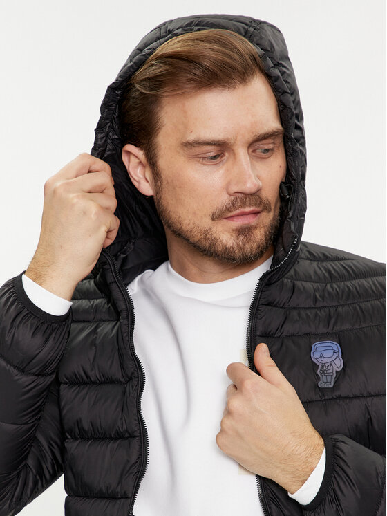 KARL LAGERFELD KARL LAGERFELD Kurtka przejściowa 505402 542591 Czarny Regular Fit