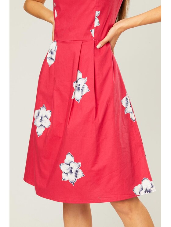 QUIOSQUE QUIOSQUE Každodenné šaty PAINT DRESS Ružová Regular Fit