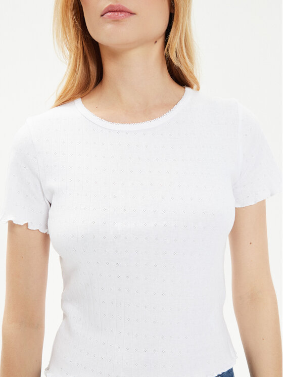 Brave Soul Brave Soul T-shirt LTS-568ADRI1 Bijela Straight Fit