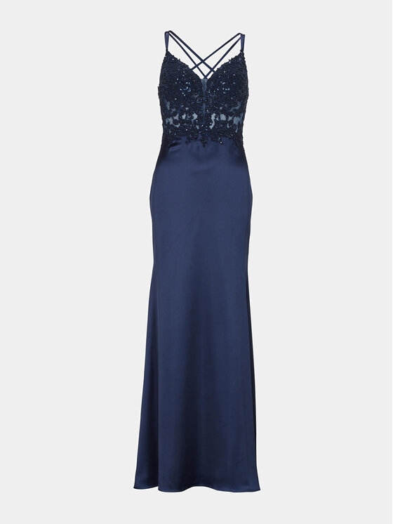 Hey Kyla Hey Kyla Večerní šaty 5AG030HK Tmavomodrá Slim Fit