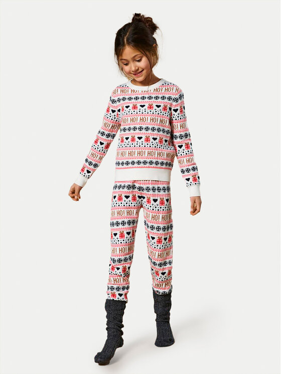 Kids ONLY Kids ONLY Pletene hlače Xmas 15331243 Pisana Slim Fit