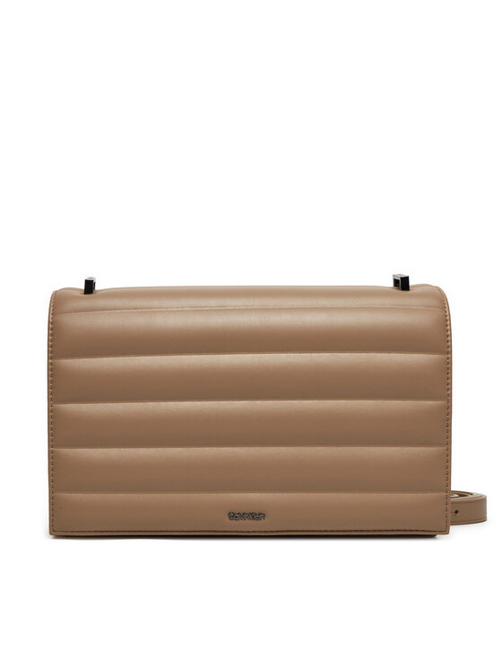 Calvin Klein Calvin Klein Дамска чанта Line Quilt Md Conv Shoulder Bag K60K612117 Кафяв