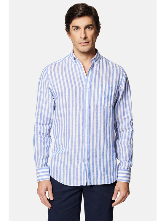 Lancerto Lancerto Koszula Charline KO073124000024 Niebieski Slim Fit