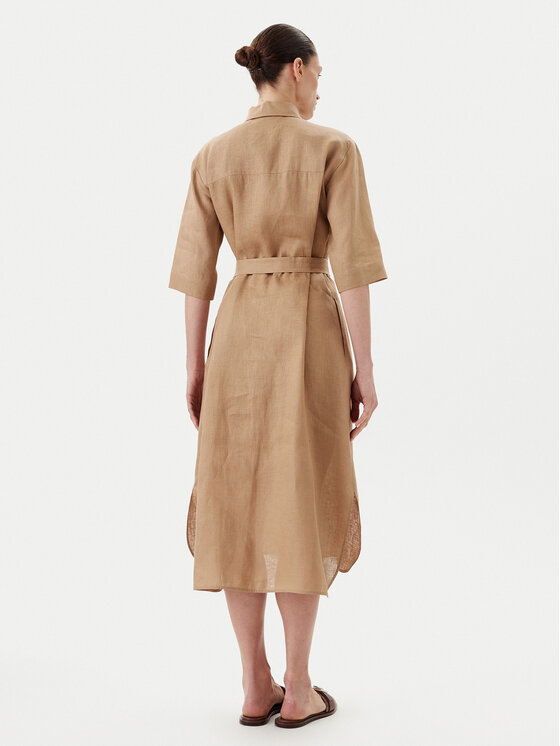 Max Mara Max Mara Sukienka koszulowa Salute 2516221028 Brązowy Regular Fit