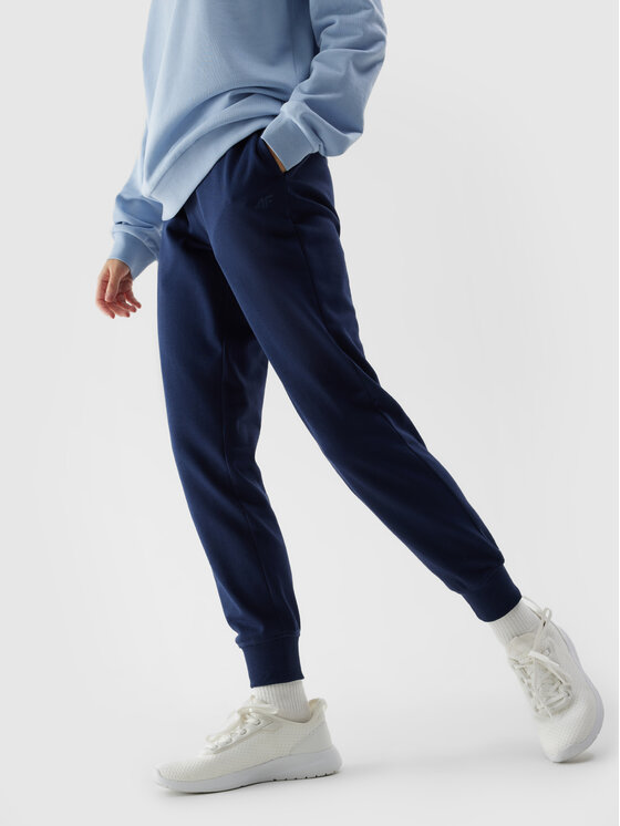 4F 4F Joggery 4FWSS24TTROF606-31S Granatowy Regular Fit