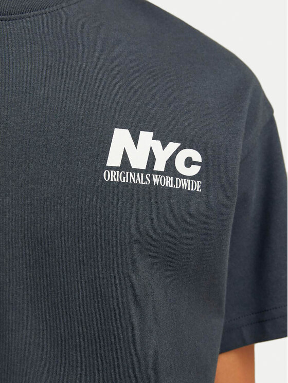 Jack&Jones Junior Jack&Jones Junior Футболка Bronx Square 12263185 Сірий Loose Fit