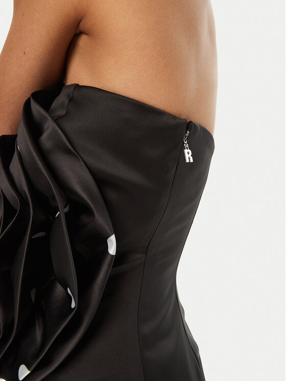ROTATE ROTATE Φόρεμα κοκτέιλ 113903 Μαύρο Slim Fit
