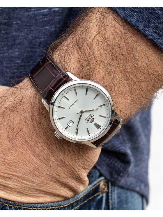 Orient Orient Hodinky RA-AC0F07S30B Hnedá