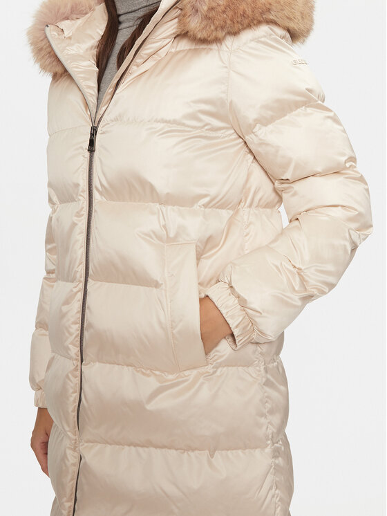 Geox Geox Žieminė striukė Backsie W4628H T2843 F1723 Smėlio Regular Fit