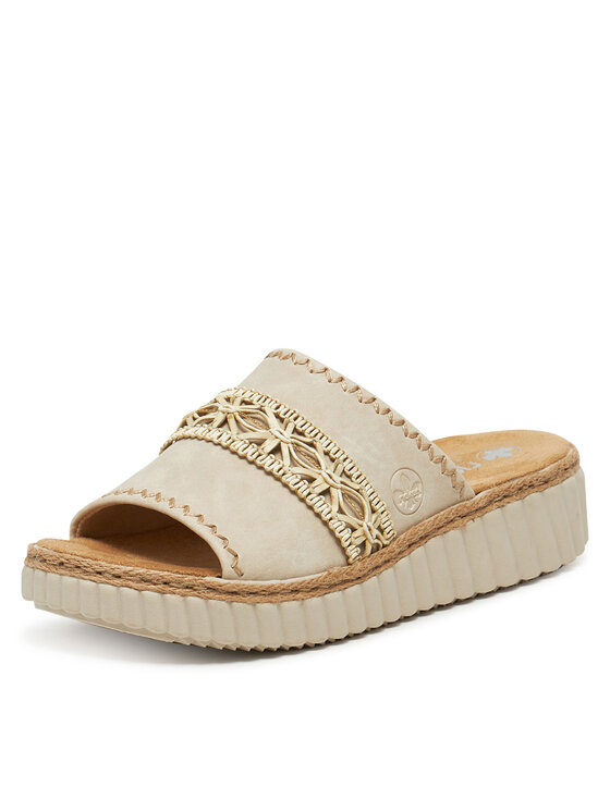 Rieker Rieker Pantoletten 69278-60 Beige