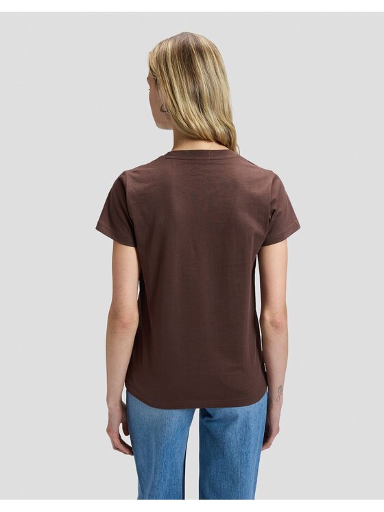 Lee Lee T-Shirt 89 TEE Brązowy Regular Fit