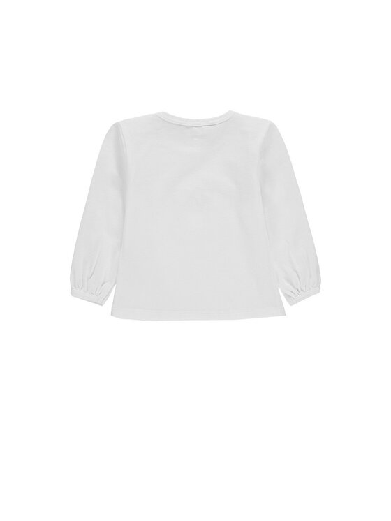 Kanz Kanz Bluzka 1912031-1000 Biały Basic Fit