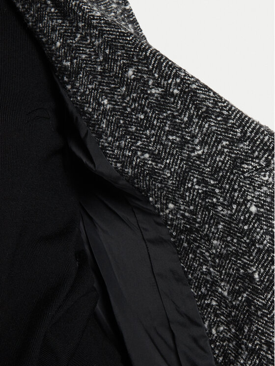 Morgan Morgan Wollmantel 242-GINCO Schwarz Regular Fit