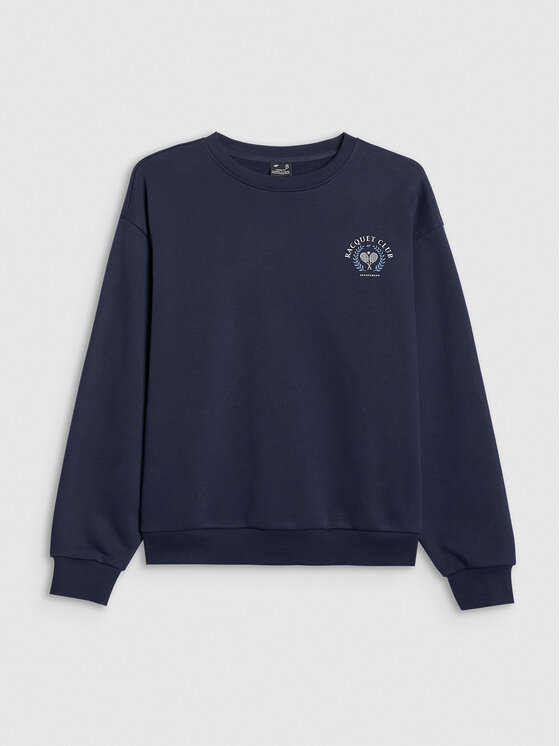 4F 4F Bluza PREMIUM CLUB Granatowy Oversize