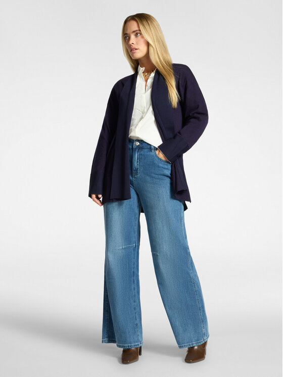 Elena Mirò Elena Mirò Sweter M517Z000993N0H4 Niebieski Over Fit