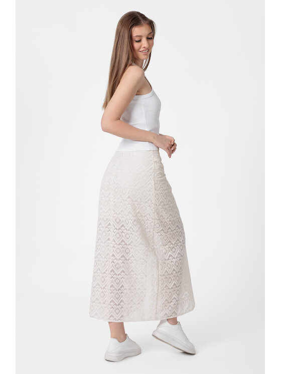 LAURELLA LAURELLA Sukně 7UL001 Béžová Regular Fit