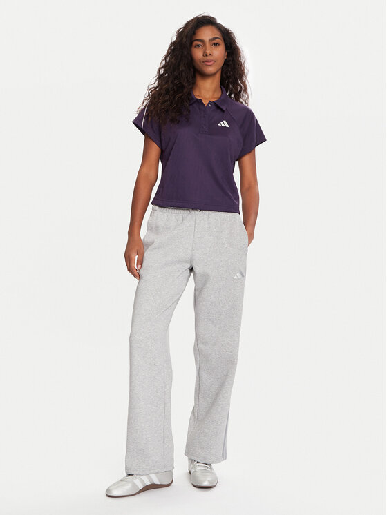 adidas adidas Παντελόνι φόρμας Holiday 3-Stripes Fleece JM1888 Γκρι Loose Fit