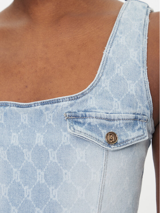 Gaudi Gaudi Džinsinė suknelė 511BD16001 Mėlyna Slim Fit