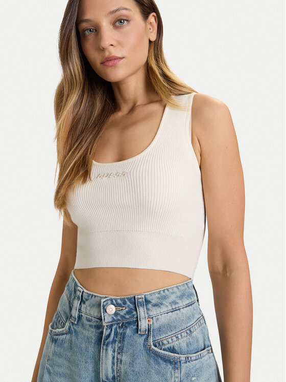 Guess Guess Top V5BP05 Z3JD2 Bej Slim Fit