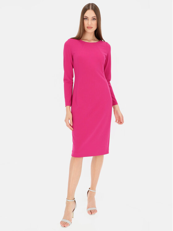L’AF L’AF Sukienka koktajlowa Bora Różowy Slim Fit