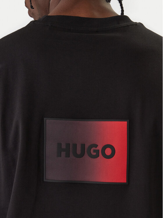 HUGO HUGO Marškinėliai Danoto 50553144 Juoda Regular Fit