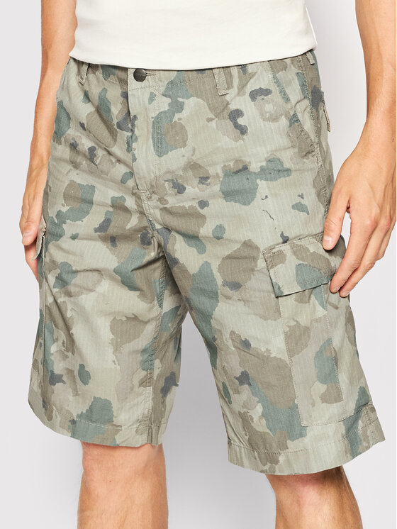 Carhartt WIP Carhartt WIP Шорти з тканини Cargo I015999 Зелений Regular Fit
