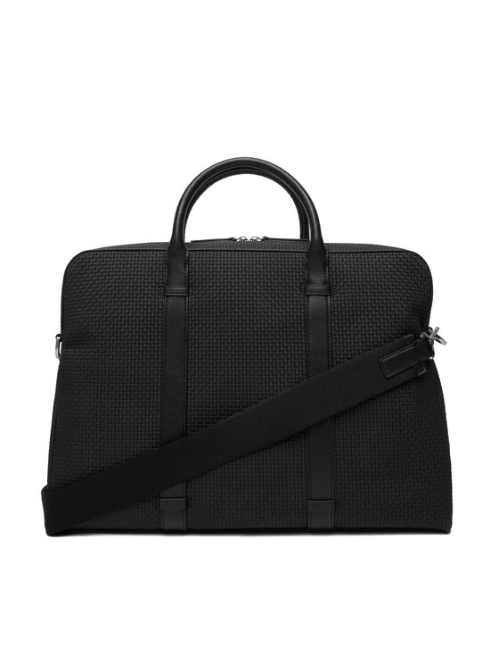Calvin Klein Calvin Klein Brašna na notebook Embossed Woven Commuter LV04D3207G Černá