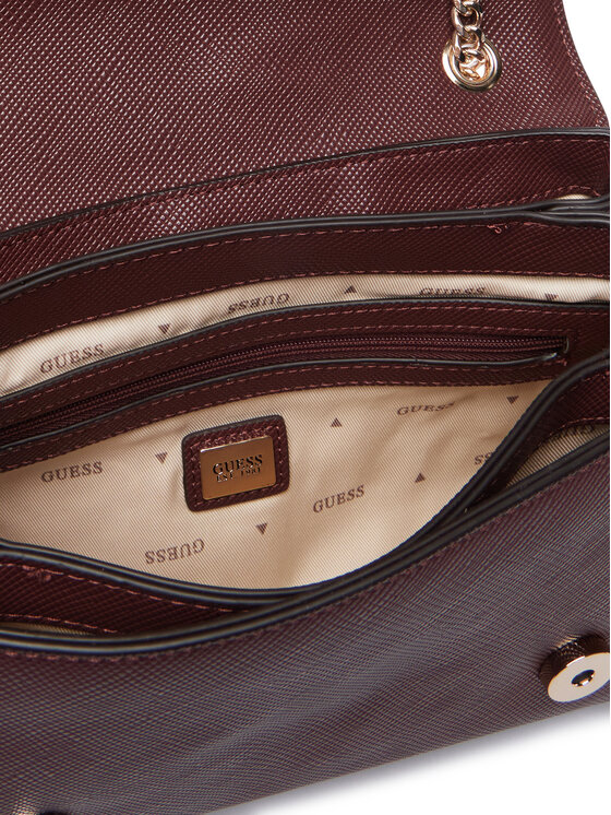 Guess Guess Дамска чанта Noelle II HWZG96 72210 Бордо