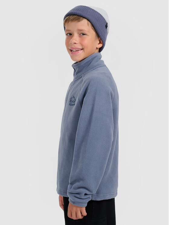 4F 4F Felpa di pile 4FJRAW25TFLEM490-32S Blu scuro Regular Fit