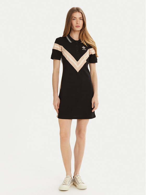 Guess Guess Každodenné šaty V5RK00 KCOK1 Čierna Regular Fit