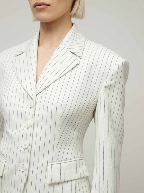 La Mania La Mania Sako LUDOVICA Biela Classic Fit
