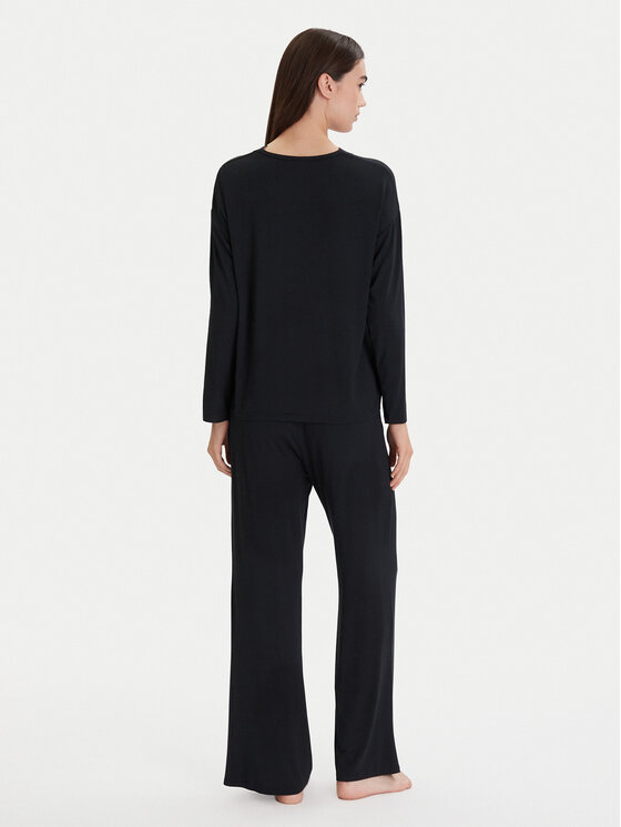 Ysabel Mora Ysabel Mora Pijama 10773 Negru Relaxed Fit