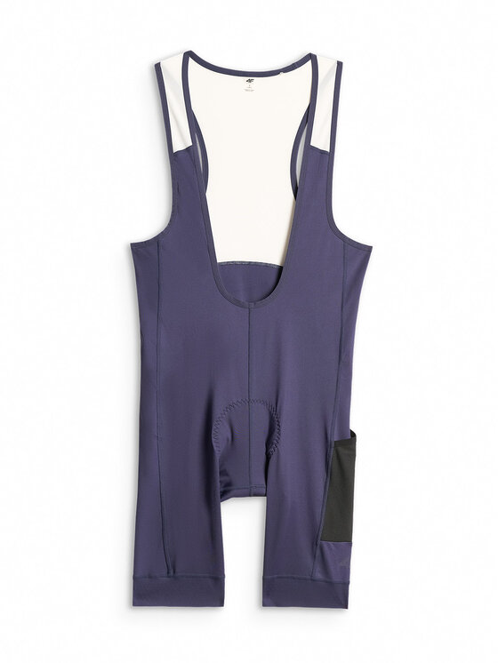 4F 4F Szorty rowerowe ALTERNATIVE PATH Granatowy Slim Fit